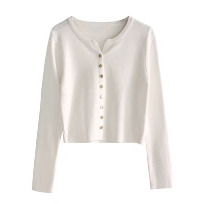 Women's cardigan with mother-of-pearl buttons NOVAE