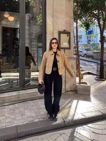 Women's Thin Suede Jacket NOVAE