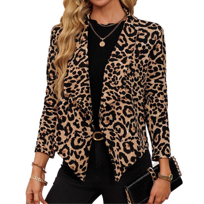 Women's fashionable animal print blazer jacket NOVAE