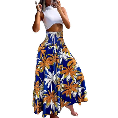 Women's Long Maxi Skirt with Dreamy Mandala Pattern NOVAE