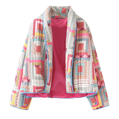 Women's quilted patchwork jacket NOVAE