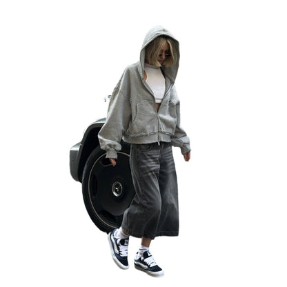 Women's casual oversized shirt jacket with fashionable decorative seams and practical pockets NOVAE