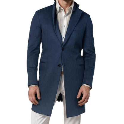 Men's elegant cotton trench coat with stylish pockets and modern cut NOVAE