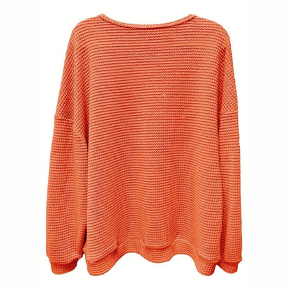 Women's casual knit sweater with a loose fit and elasticated cuffs NOVAE