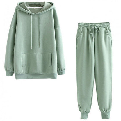 Women's leisure loungewear set with cozy hoodie and comfortable jogging pants NOVAE
