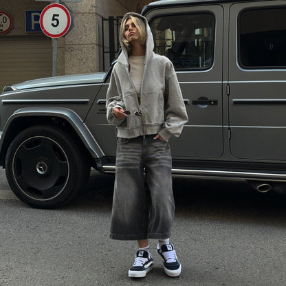 Women's casual oversized shirt jacket with fashionable decorative seams and practical pockets NOVAE