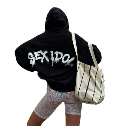 Women's fashionable hooded sweatshirt with kangaroo pocket and soft lining NOVAE