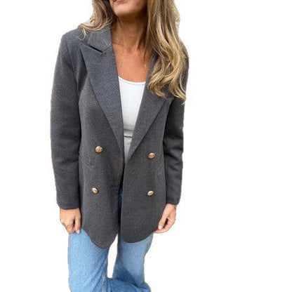 Women's Elegant and comfortable blazer with double button placket NOVAE