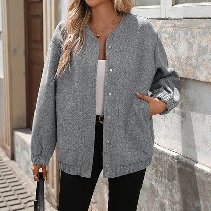 Women's oversized wool mix jacket NOVAE
