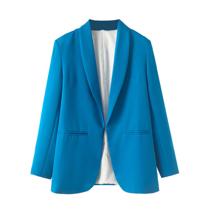 Women's elegant blazer with a modern cut and practical pockets NOVAE