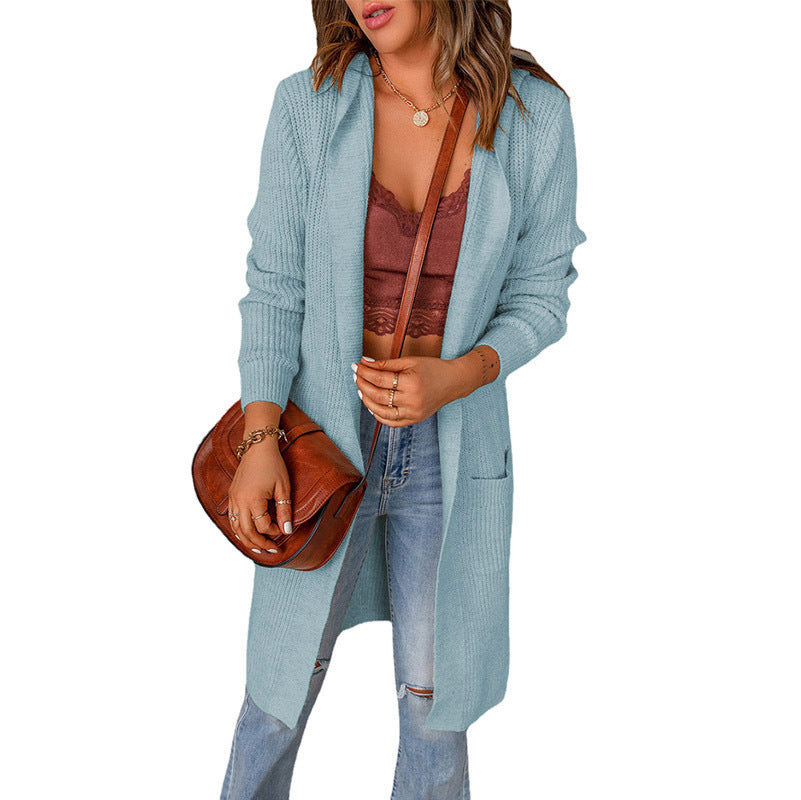 Women's cardigan in a casual oversized style with pockets NOVAE