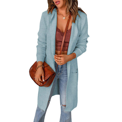 Women's cardigan in a casual oversized style with pockets NOVAE