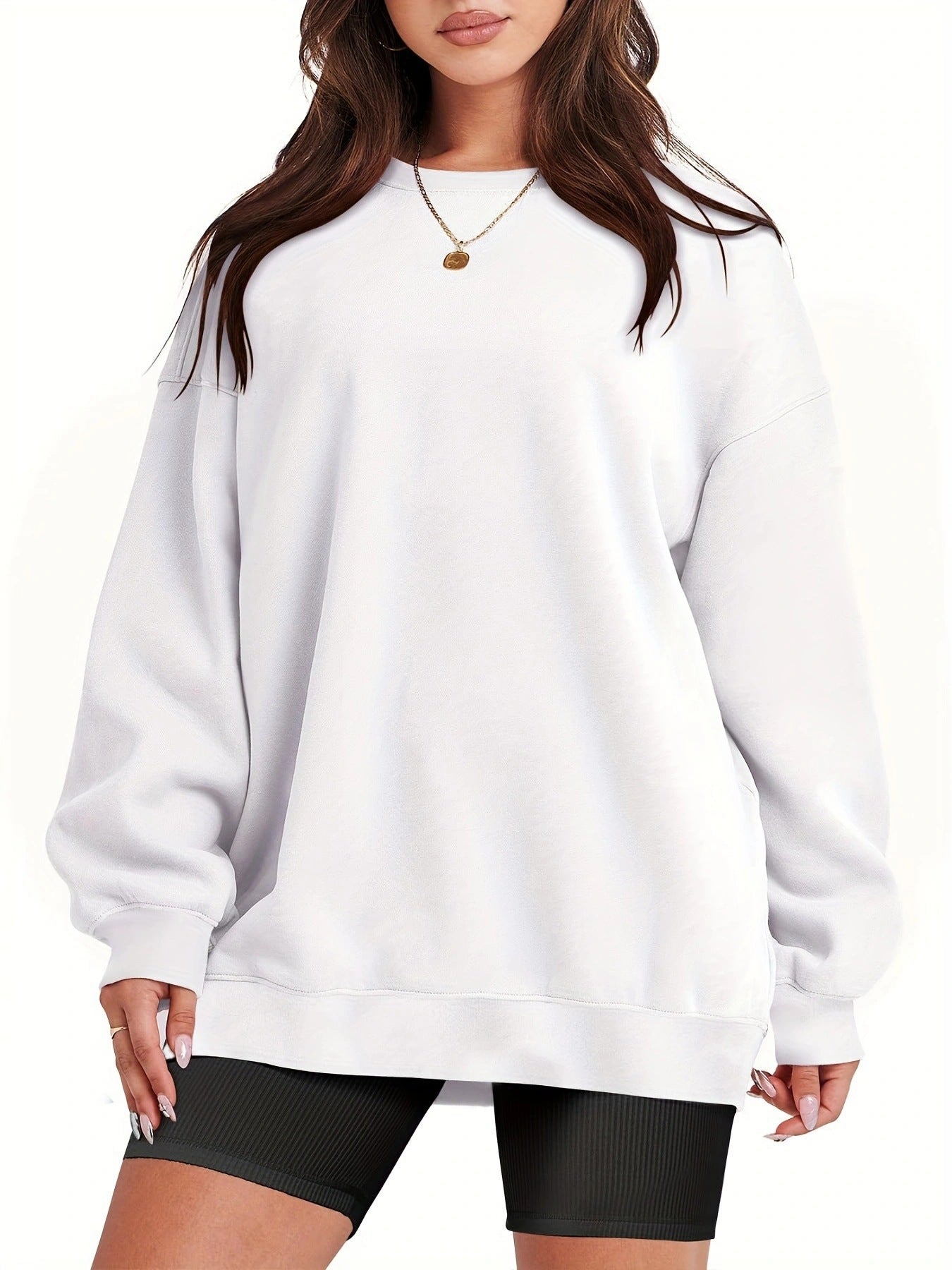 Women's oversized sweatshirt with a relaxed fit NOVAE
