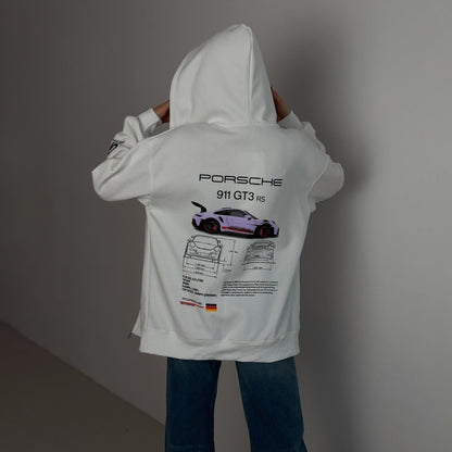 Women's hoodie with creative Porsche design NOVAE