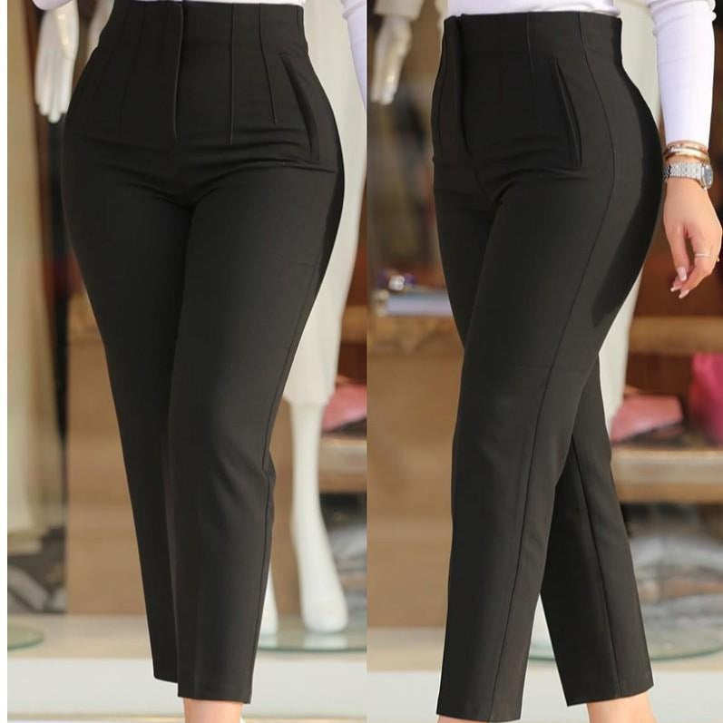 Women's High Waist Suit Trousers with Elegant Pleats NOVAE
