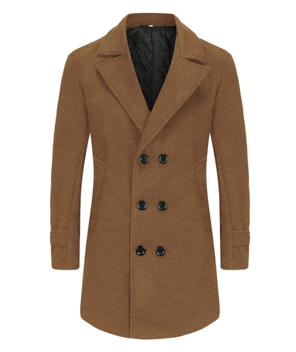 Men's stylish and elegant double-breasted overcoat NOVAE