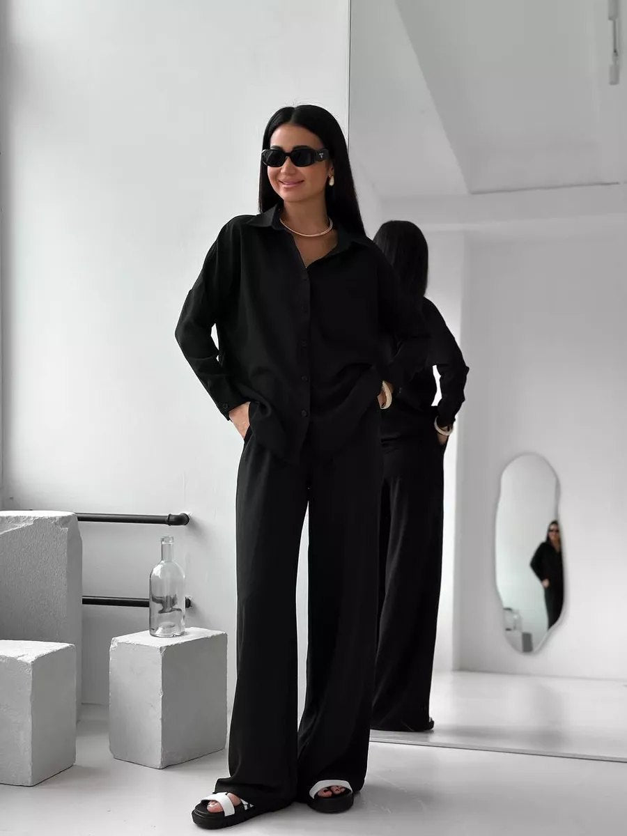 Women's trendy loose-fit shirt blouse NOVAE