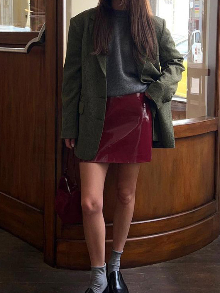 Women's Elegant Blazer Jacket with Fine Texture and Classic Details NOVAE