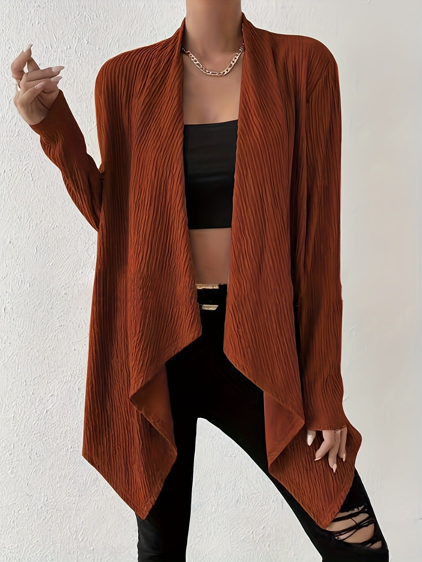 Women's wrap jacket in a casual style with a structured design NOVAE