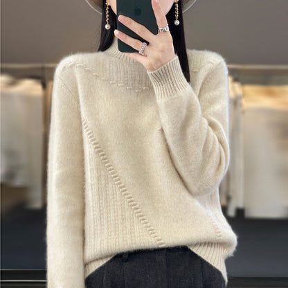 Women's elegant and comfortable knit sweater with a unique design NOVAE