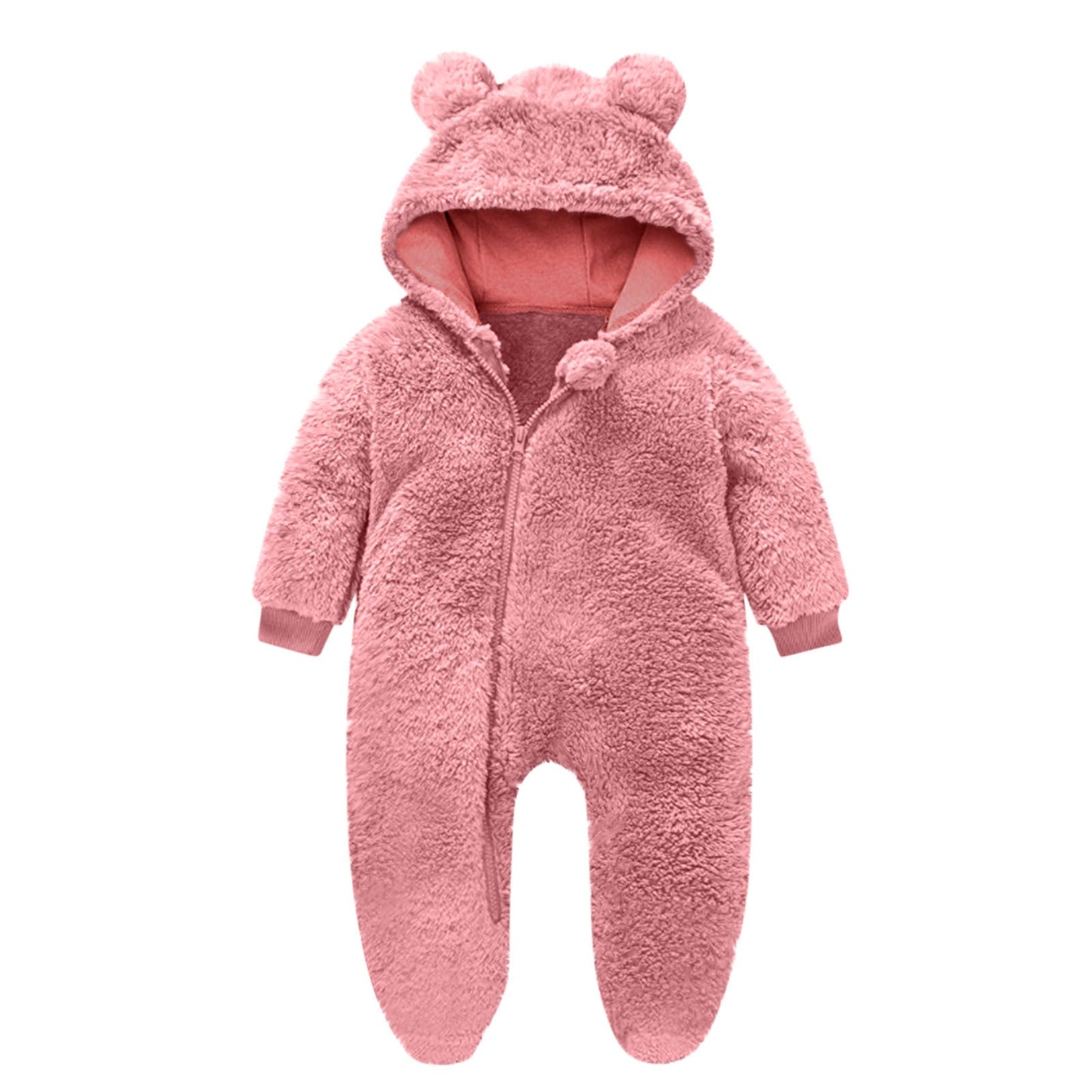 Toddler Fleece Overall with Bear Ears NOVAE