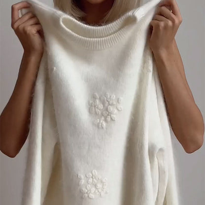 Women's Glamorous Sequin Skirt with Floral Detail NOVAE