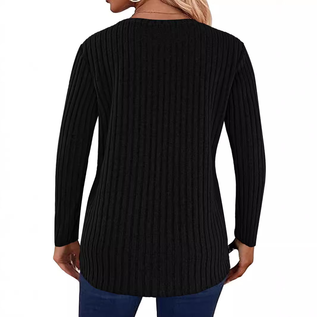Women's knit sweater with button details NOVAE
