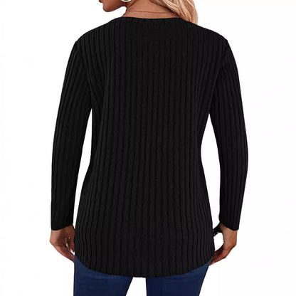 Women's knit sweater with button details NOVAE
