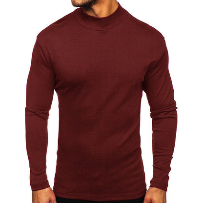 Men's long-sleeved shirt with stand-up collar made of high-quality material NOVAE