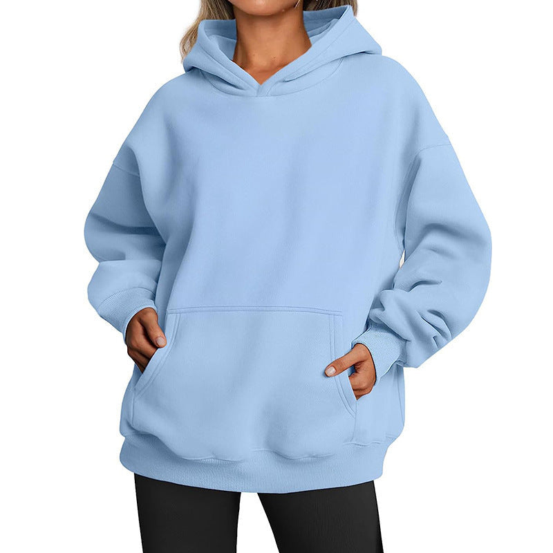 Women's hoodie with integrated pocket design and soft inner lining NOVAE
