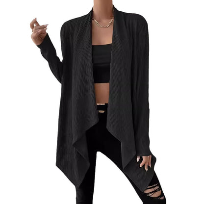 Women's casual cardigan with structured design and open front NOVAE