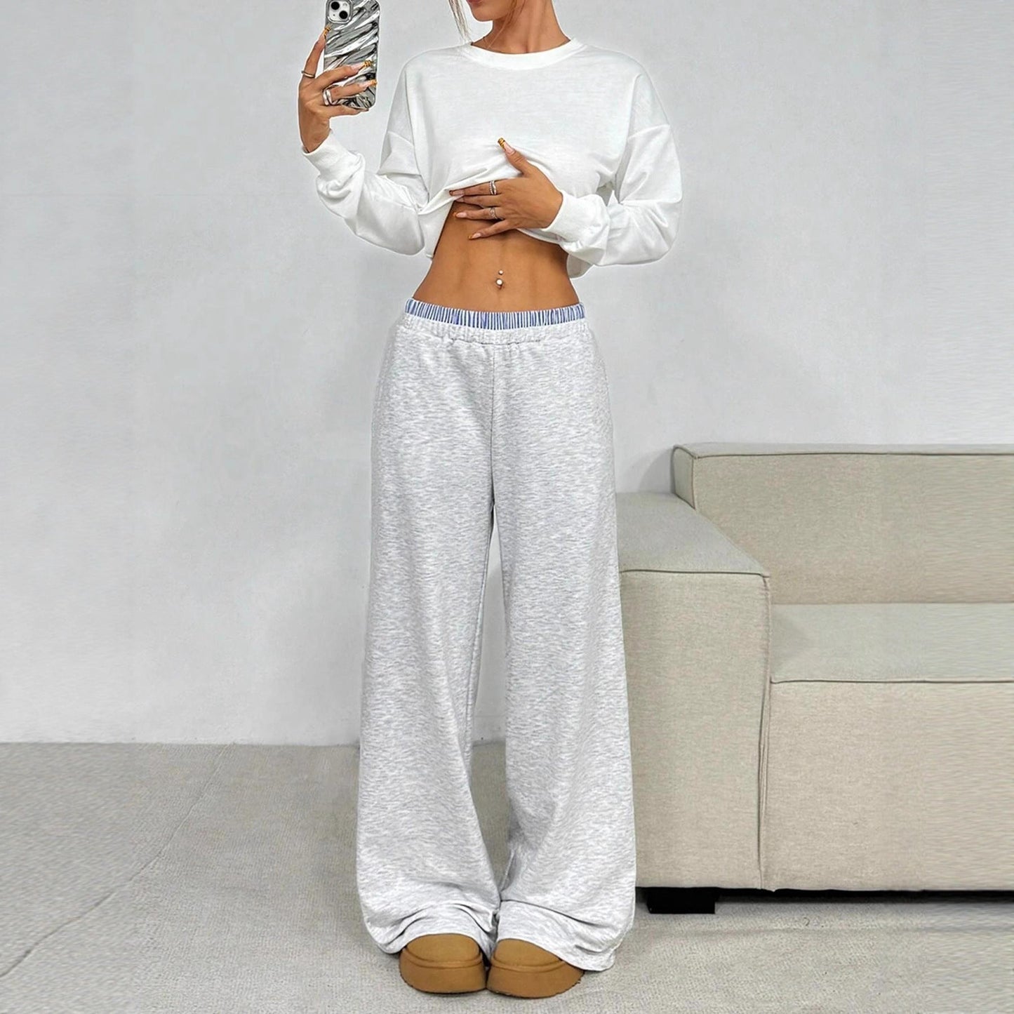 Women's casual cotton trousers NOVAE