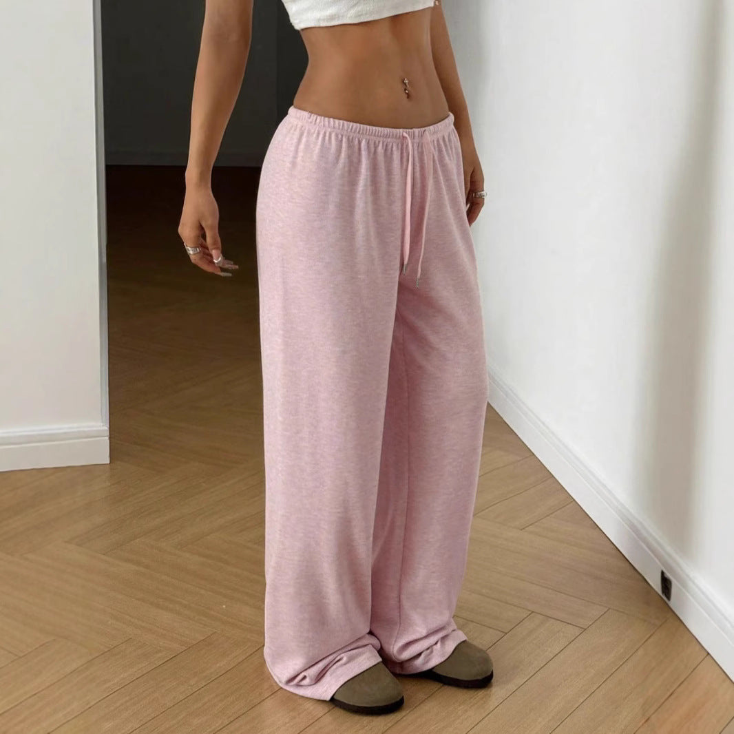 Women's wide-leg sweatpants with elastic waistband NOVAE