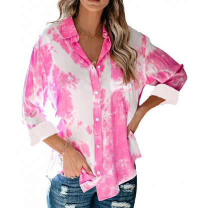 Women's blouse in modern batik design NOVAE