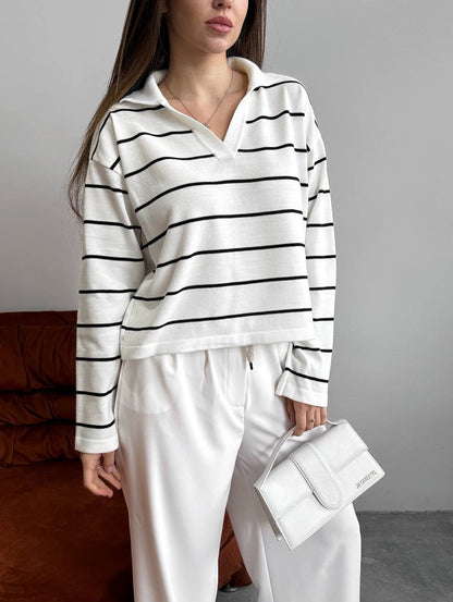 Women's casual striped sweater NOVAE