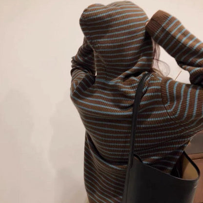 Women's Cozy Striped Hoodie NOVAE