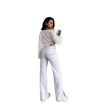 Women's high-waisted jeans in a modern vintage look NOVAE