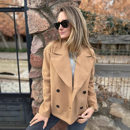 Women's Classic Double-Breasted Wool Coat NOVAE