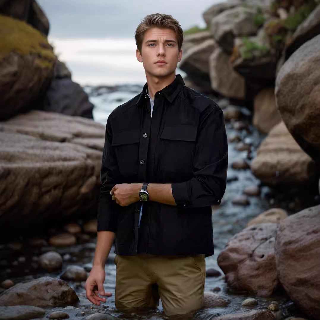 Men's casual summer jacket with wind protection NOVAE