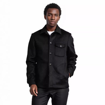 Men's elegant boucle jacket with practical pockets NOVAE