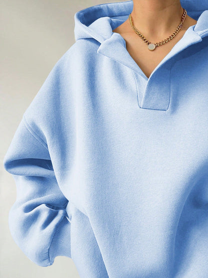 Women's Oversized Hoodie with Unique Collar NOVAE