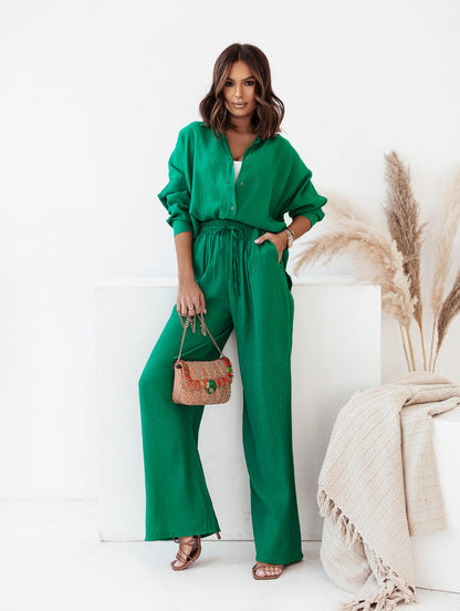 Women's casual jumpsuit with elegant cut and practical pockets NOVAE