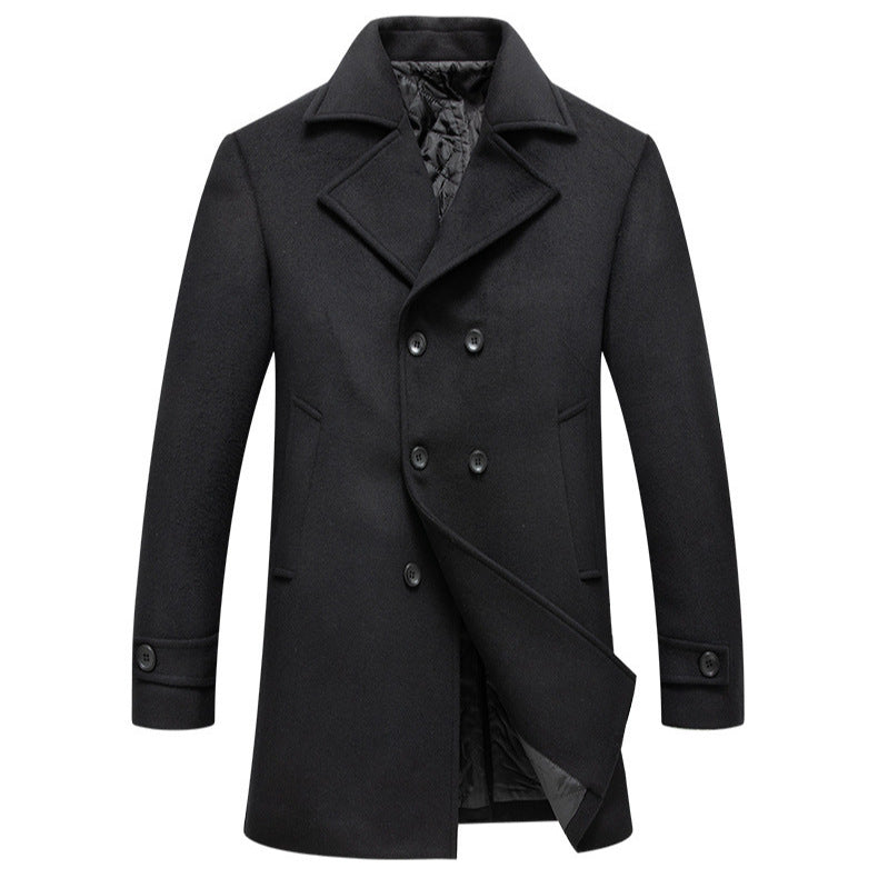 Men's stylish and elegant double-breasted overcoat NOVAE