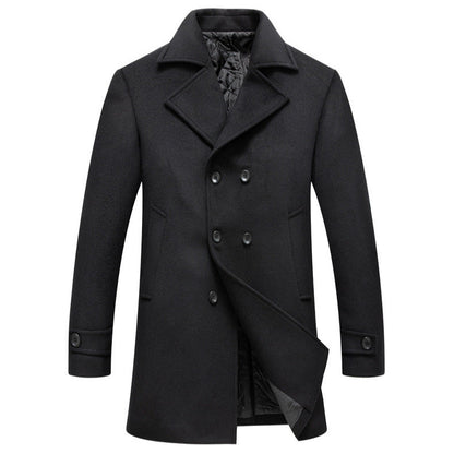 Men's stylish and elegant double-breasted overcoat NOVAE