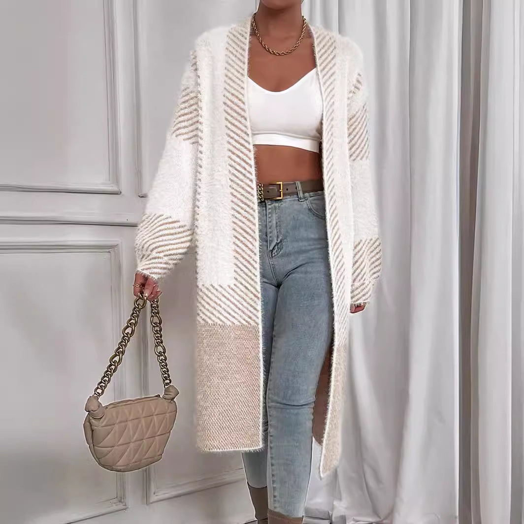 Women's cardigan with geometric pattern NOVAE