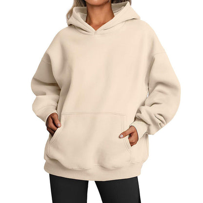 Women's hoodie with integrated pocket design and soft inner lining NOVAE