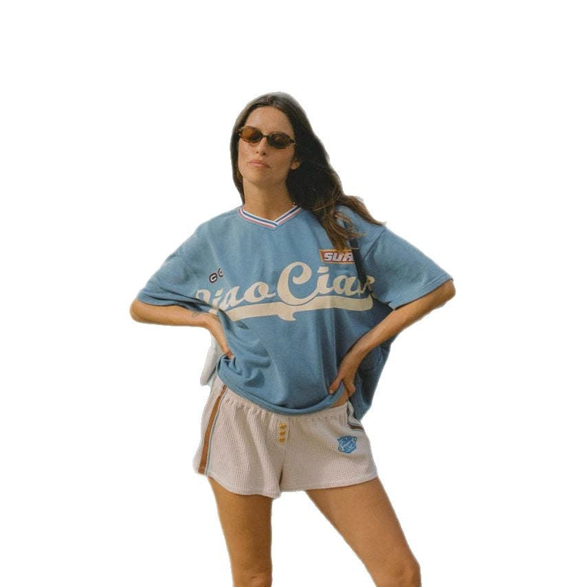 Women's casual T-shirt with the inspiring lettering NOVAE