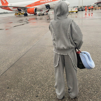 Women's Comfortable Lounge Trousers with Ruffle Details NOVAE