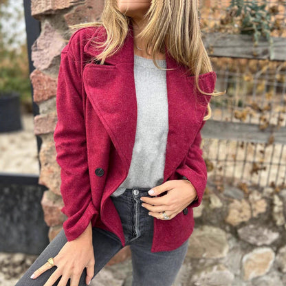 Women's Classic Double-Breasted Wool Coat NOVAE