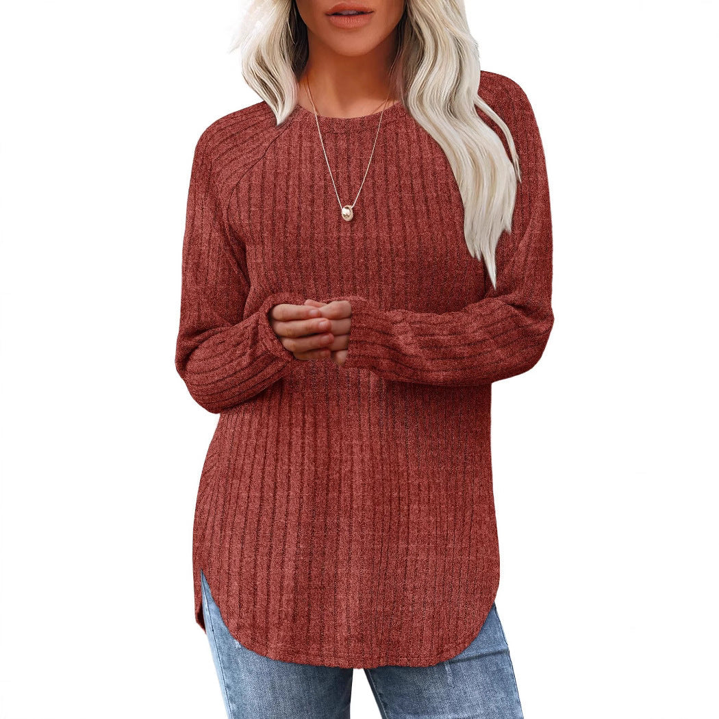 Women's oversized ribbed sweater with a relaxed fit NOVAE